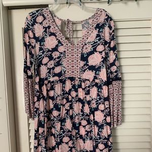 colorful coral/beachy pastel dress